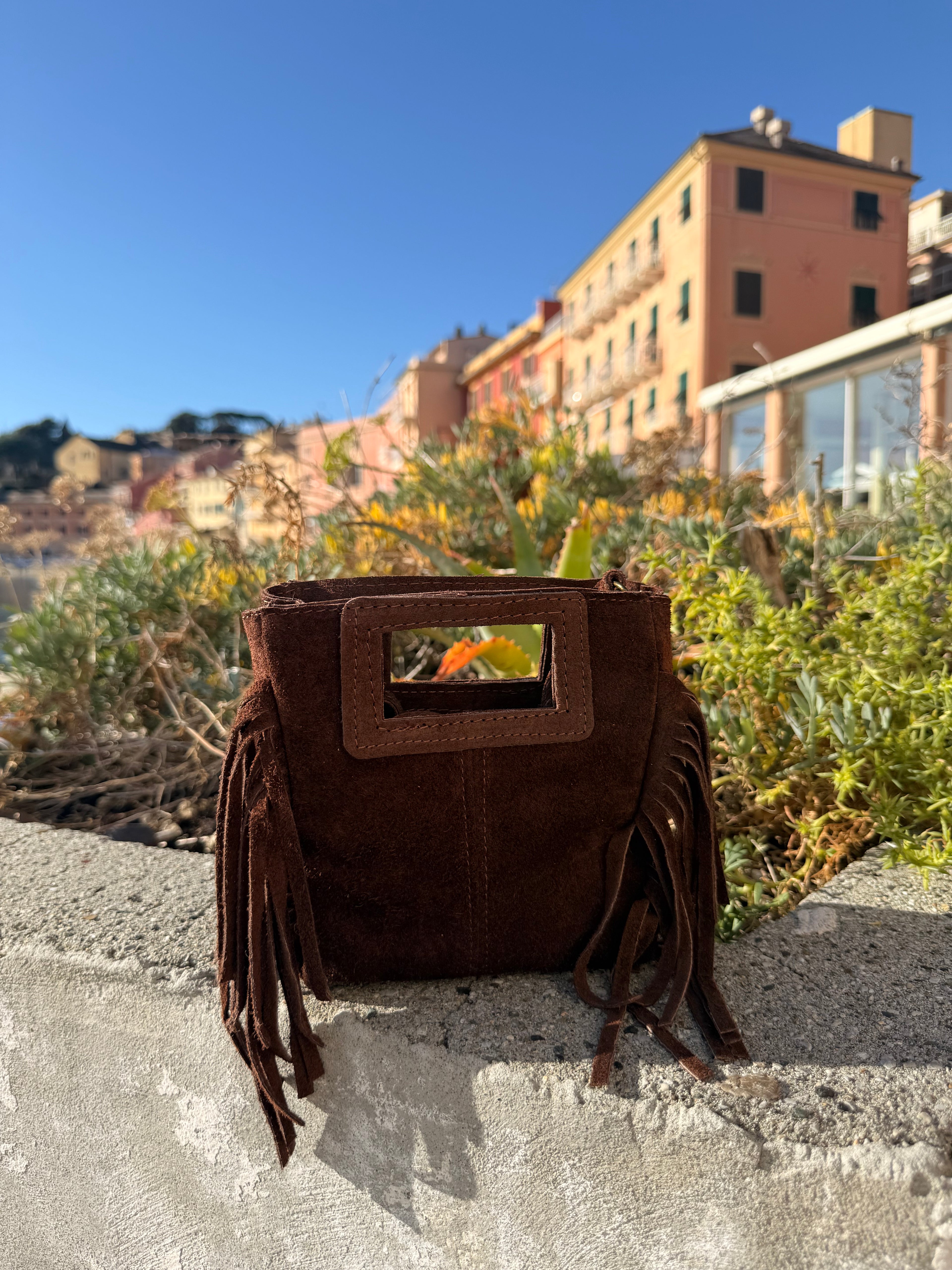 Borsa Lucia in vera pelle Made in Italy con tracolla