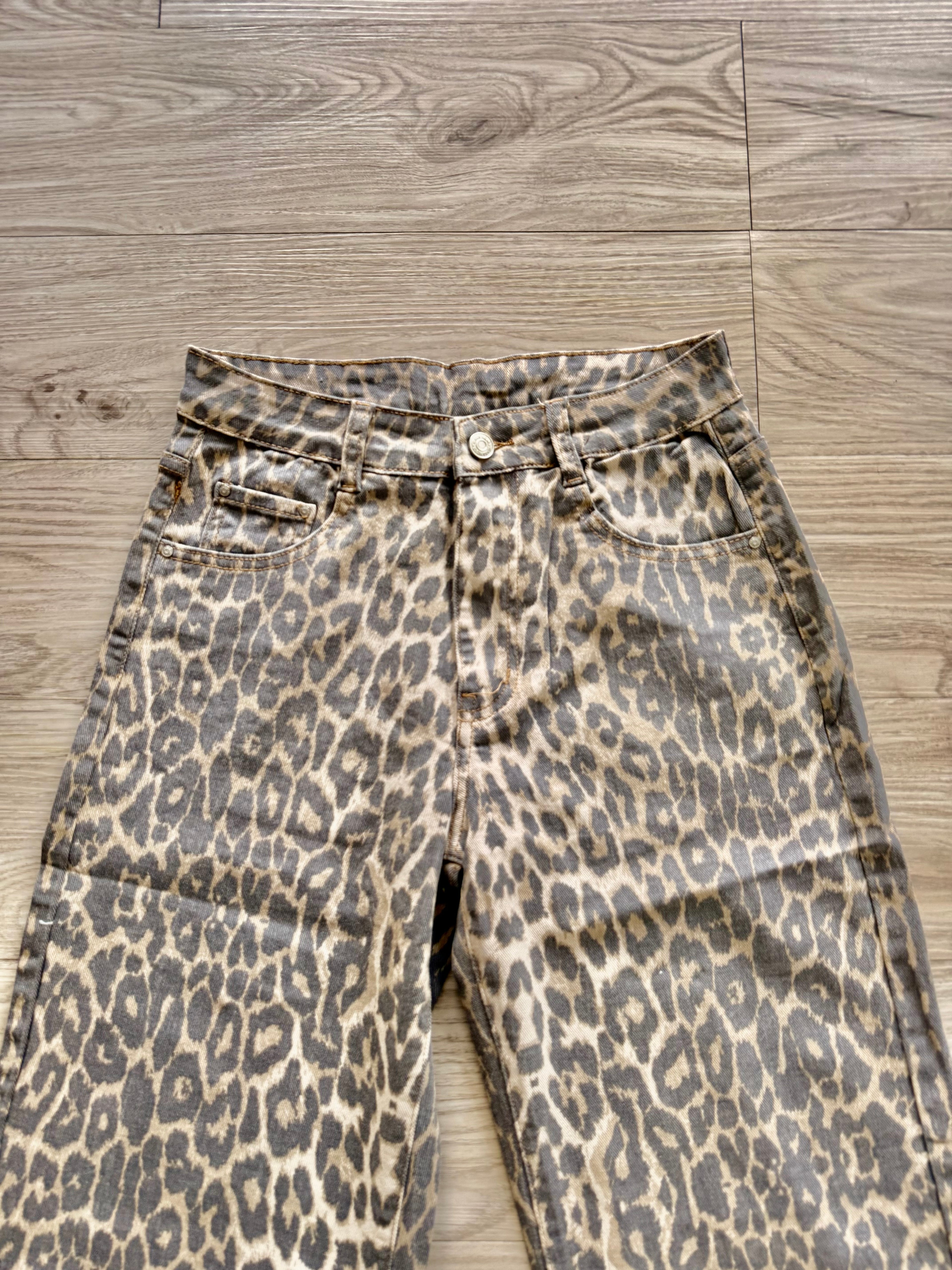 Jeans Leopardi elasticizzato