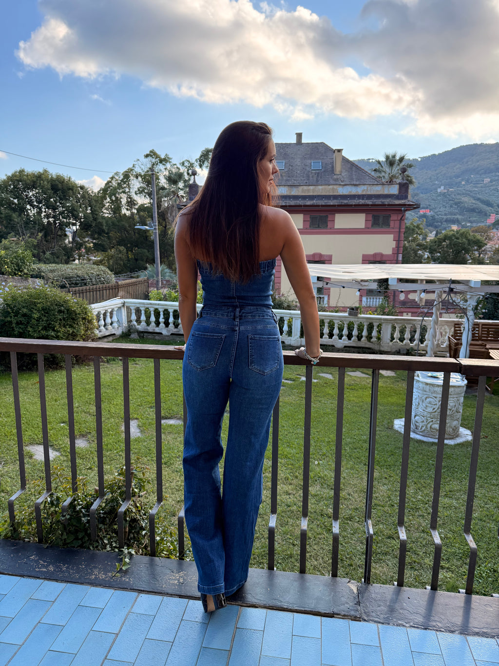 Tuta Denim elasticizzata