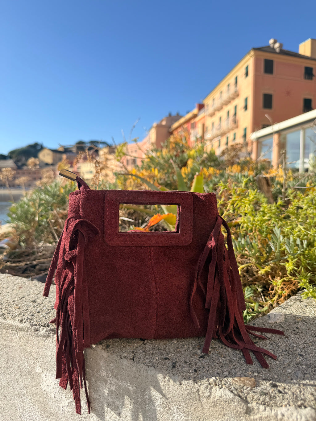 Borsa Lucia in vera pelle Made in Italy con tracolla
