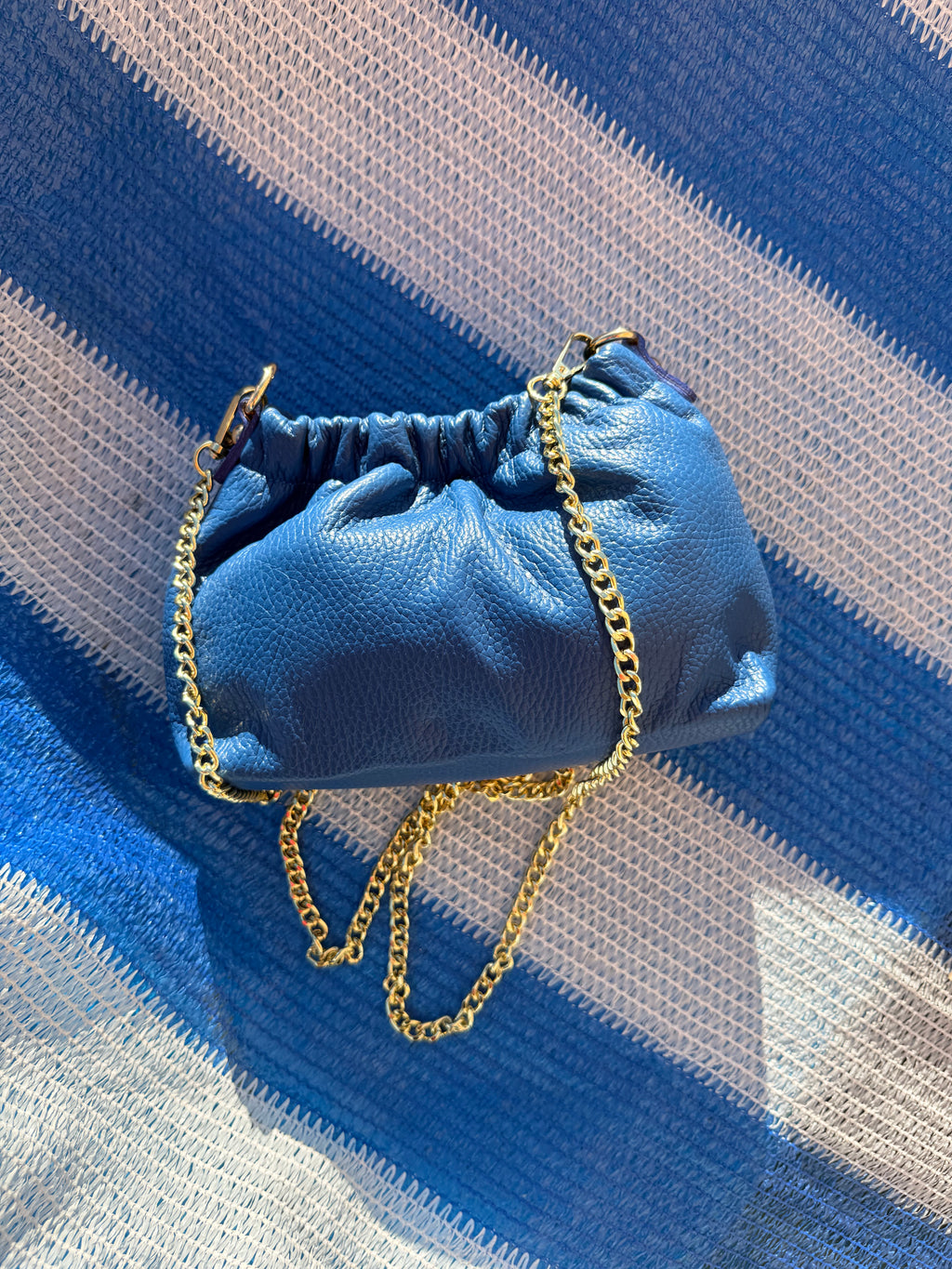 Borsa Mary Vera Pelle con tracolla metallica