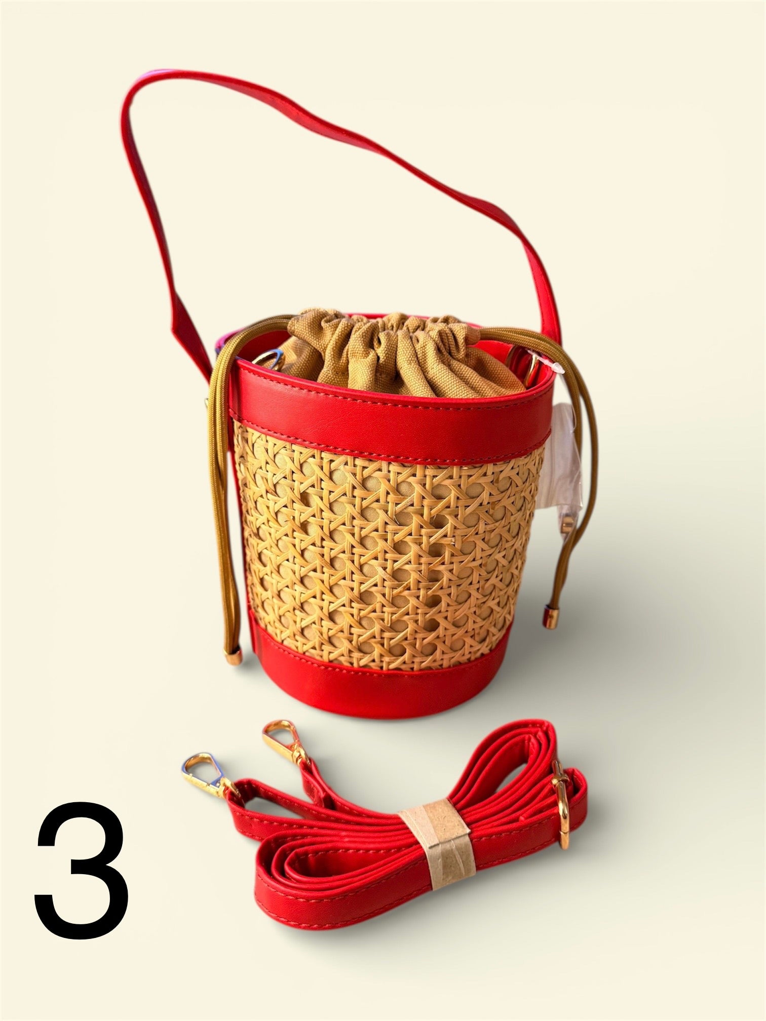 Borsa Secchiello Riviera Intrecciata con Tracolla