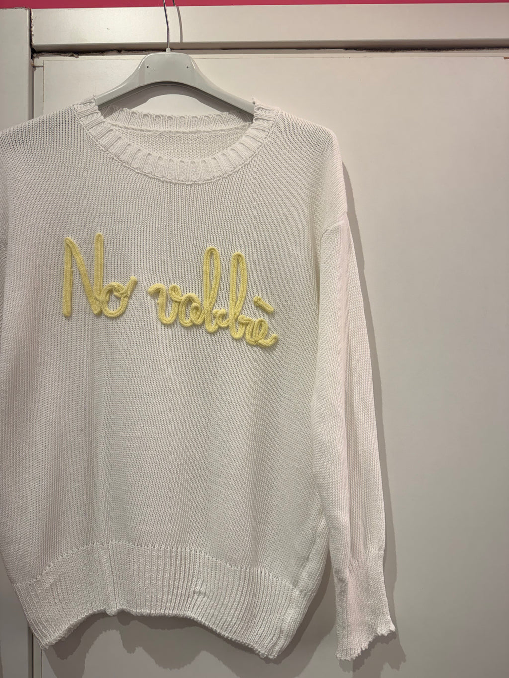 Maglioni scritte divertenti con ricami colorati 100%