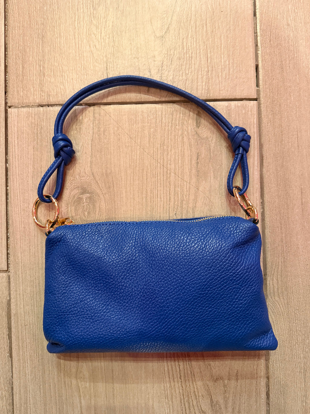 Borse  “￼Franci”in vera pelle con anelli dorati