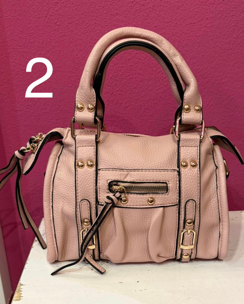 Borsa Cristobal in Eco Pelle Colorata in Hardware Oro