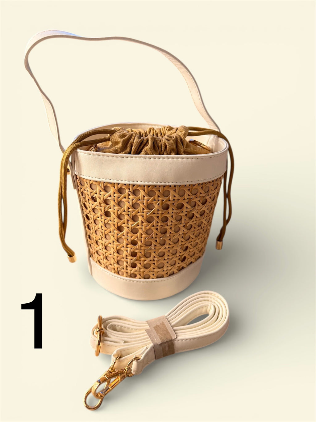 Borsa Secchiello Riviera Intrecciata con Tracolla