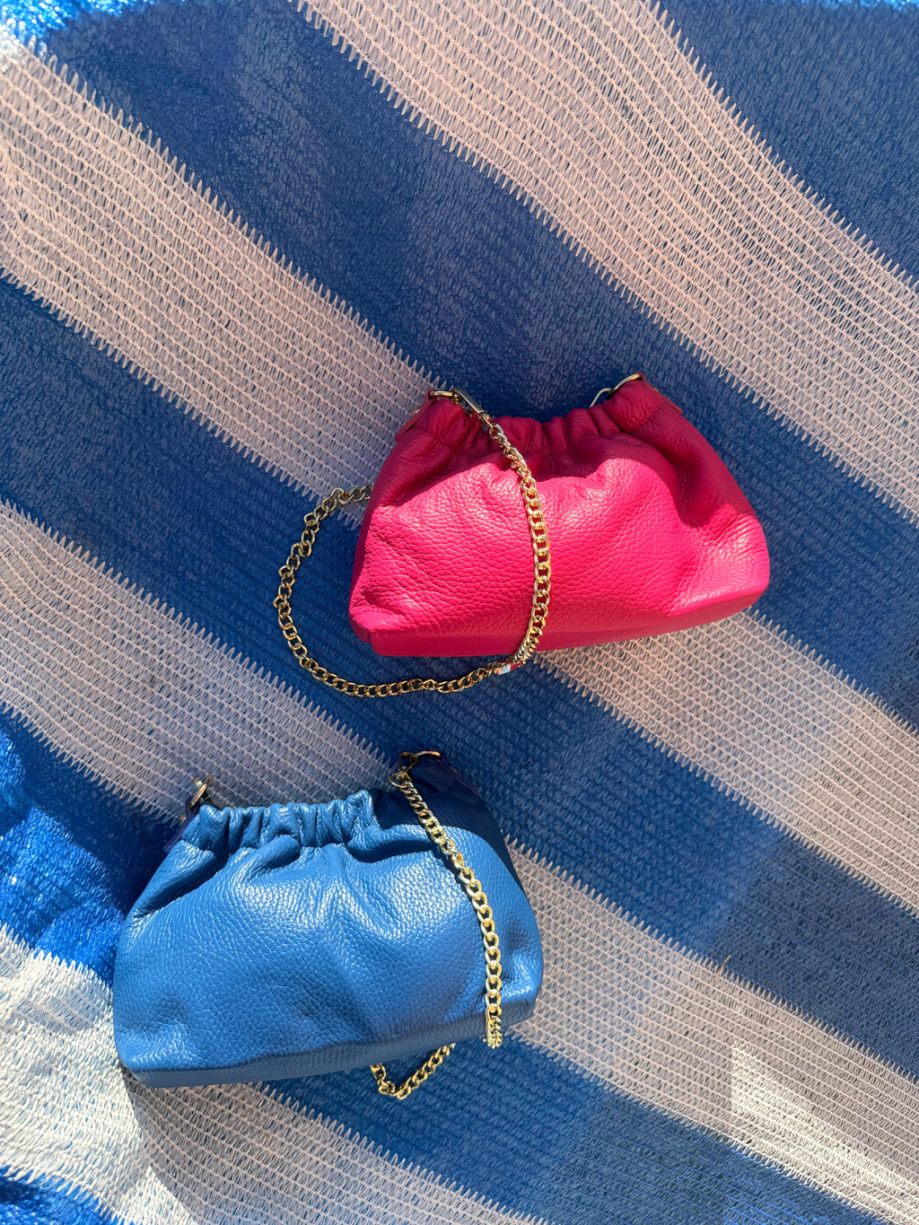 Borsa Mary Vera Pelle con tracolla metallica