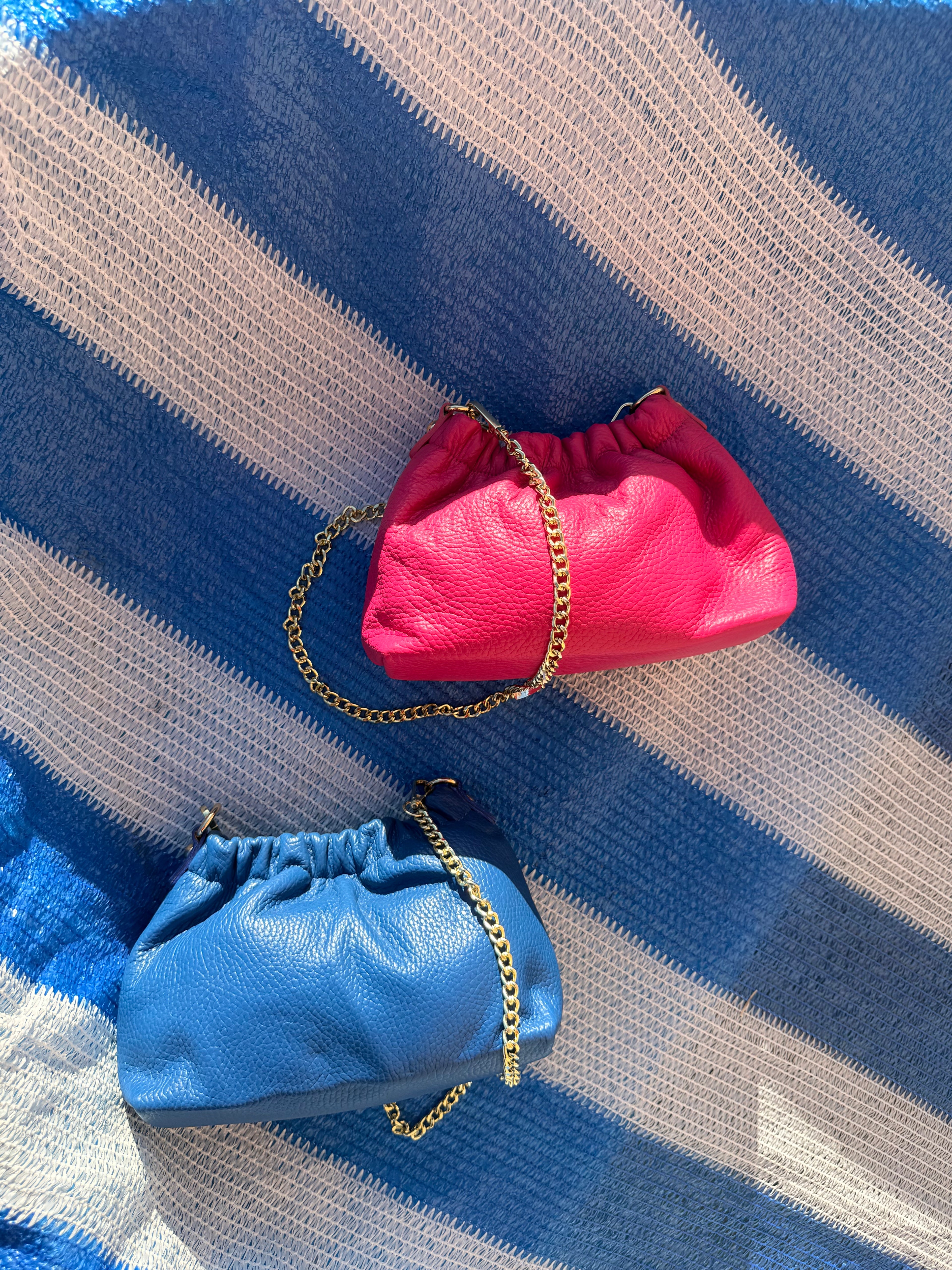 Borsa Mary Vera Pelle con tracolla metallica