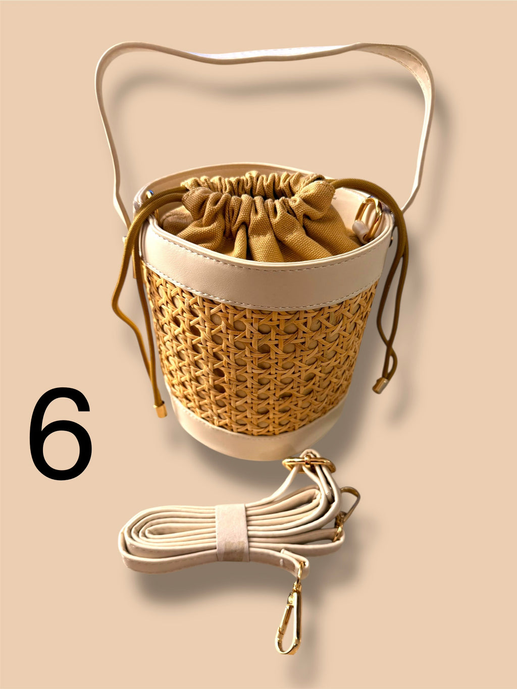 Borsa Secchiello Riviera Intrecciata con Tracolla