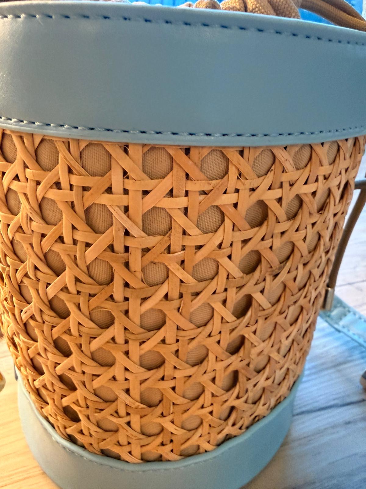 Borsa Secchiello Riviera Intrecciata con Tracolla