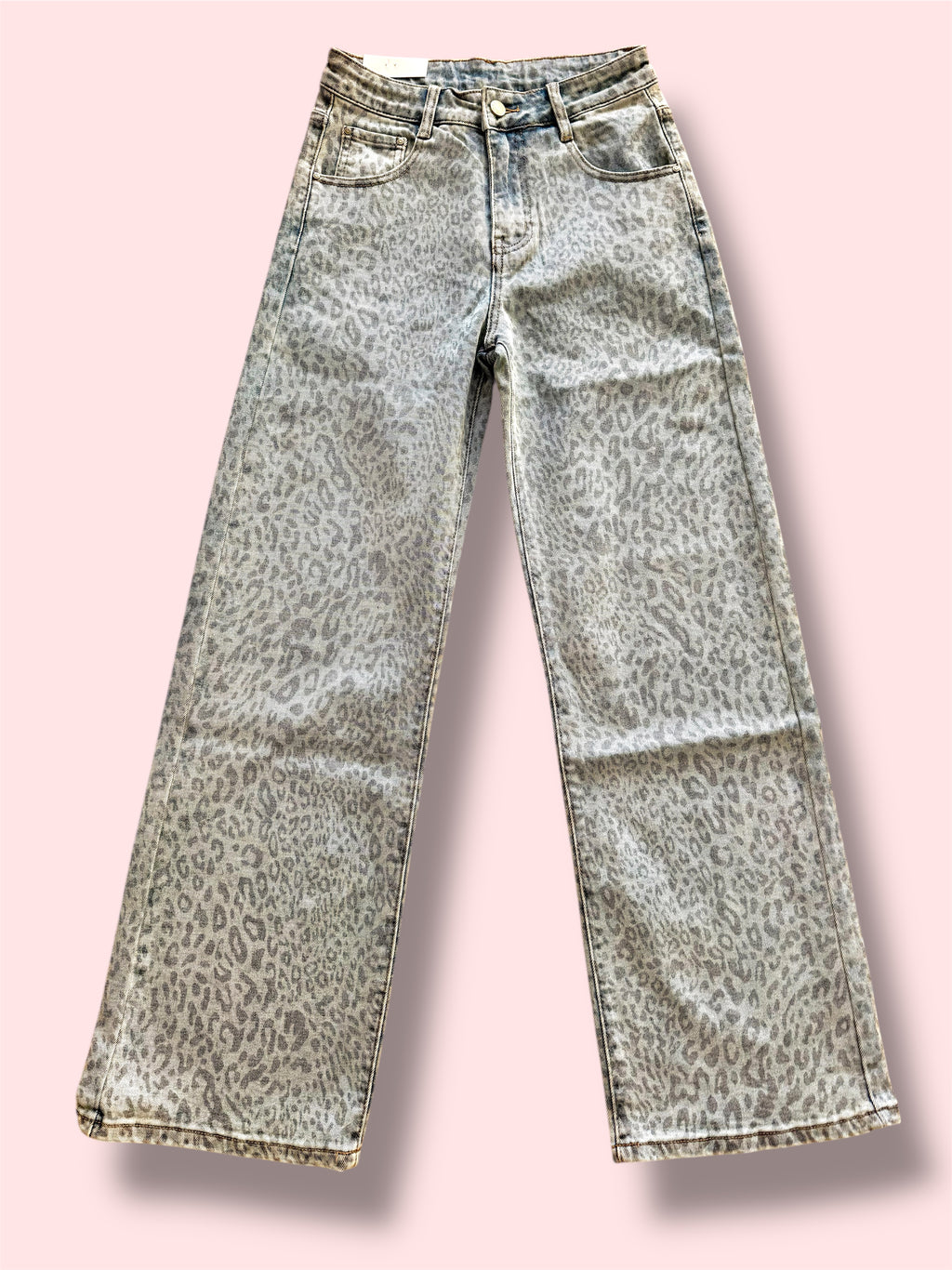 Jeans Animalier Grigio e Nero elasticizzato