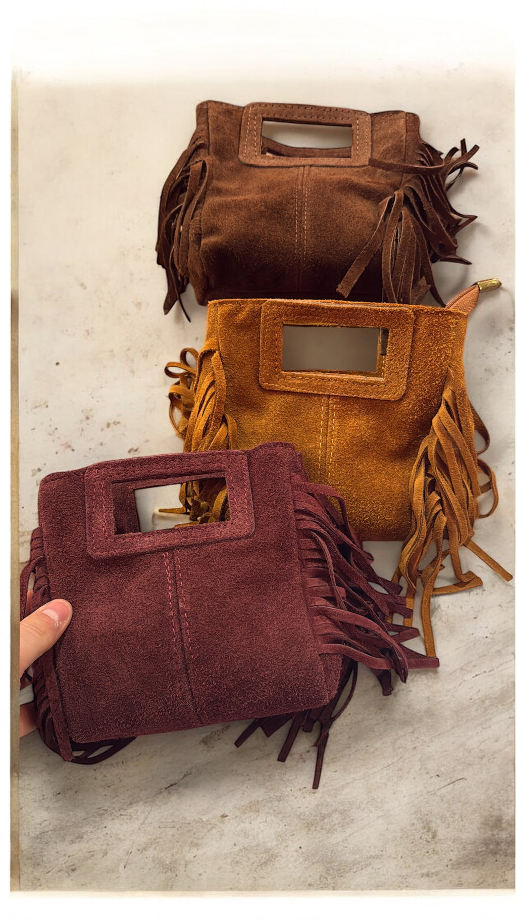 Borsa Lucia in vera pelle Made in Italy con tracolla